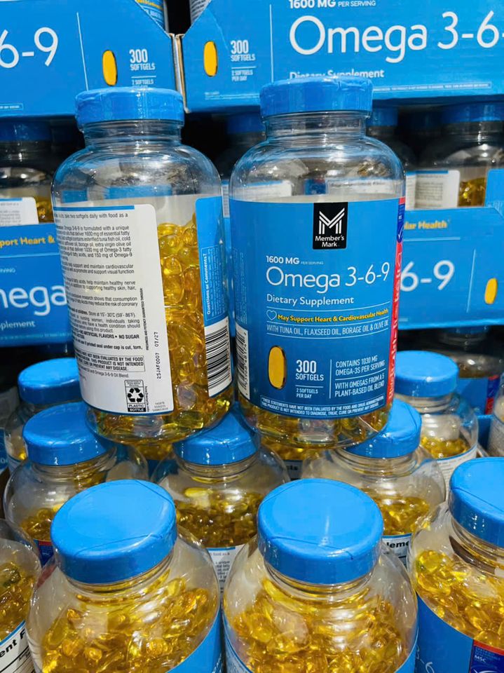 Omega 3-6-9 viên uống bổ sung dầu cá 300 viên