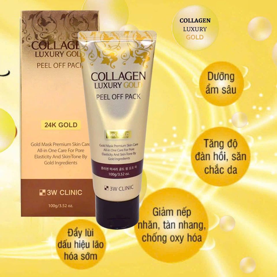 Mặt Nạ Vàng 24K Collagen – Gel Dưỡng Da Căng Sáng, Ngăn ngừa Lão Hóa, Chăm Sóc Da Chuyên Sâu