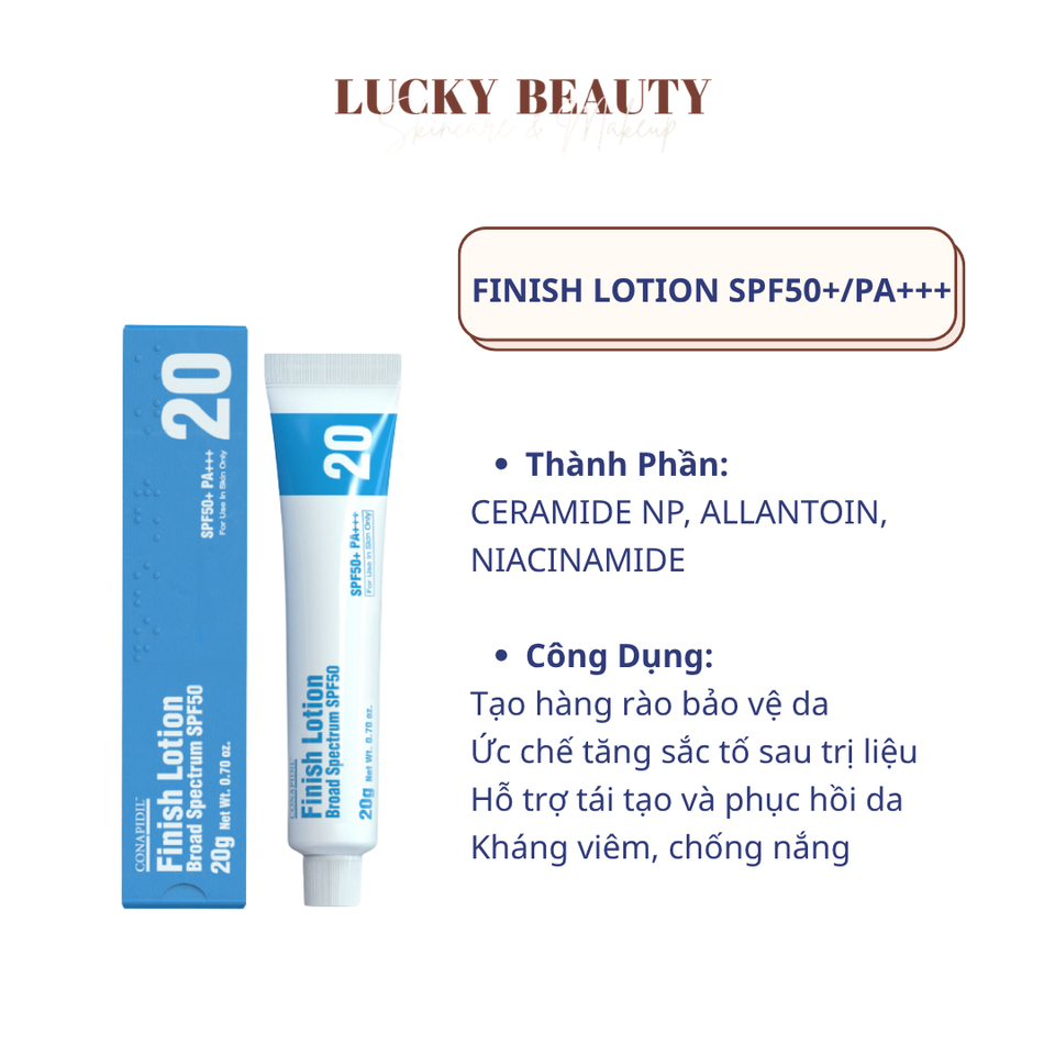 Kem Chống Nắng Cho Da Nhạy Cảm CONAPIDIL FINISH LOTION SPF50+/PA+++
