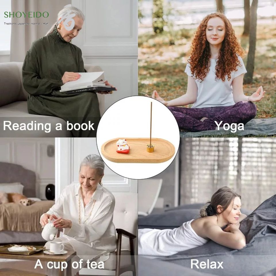 [Nhật Bản] Nhang Thơm Shoyeido Xiang Do Rose - Hương Hoa Hồng Tươi Ngọt Ngào - Hộp 20 Nén (Kèm Chân Cắm)