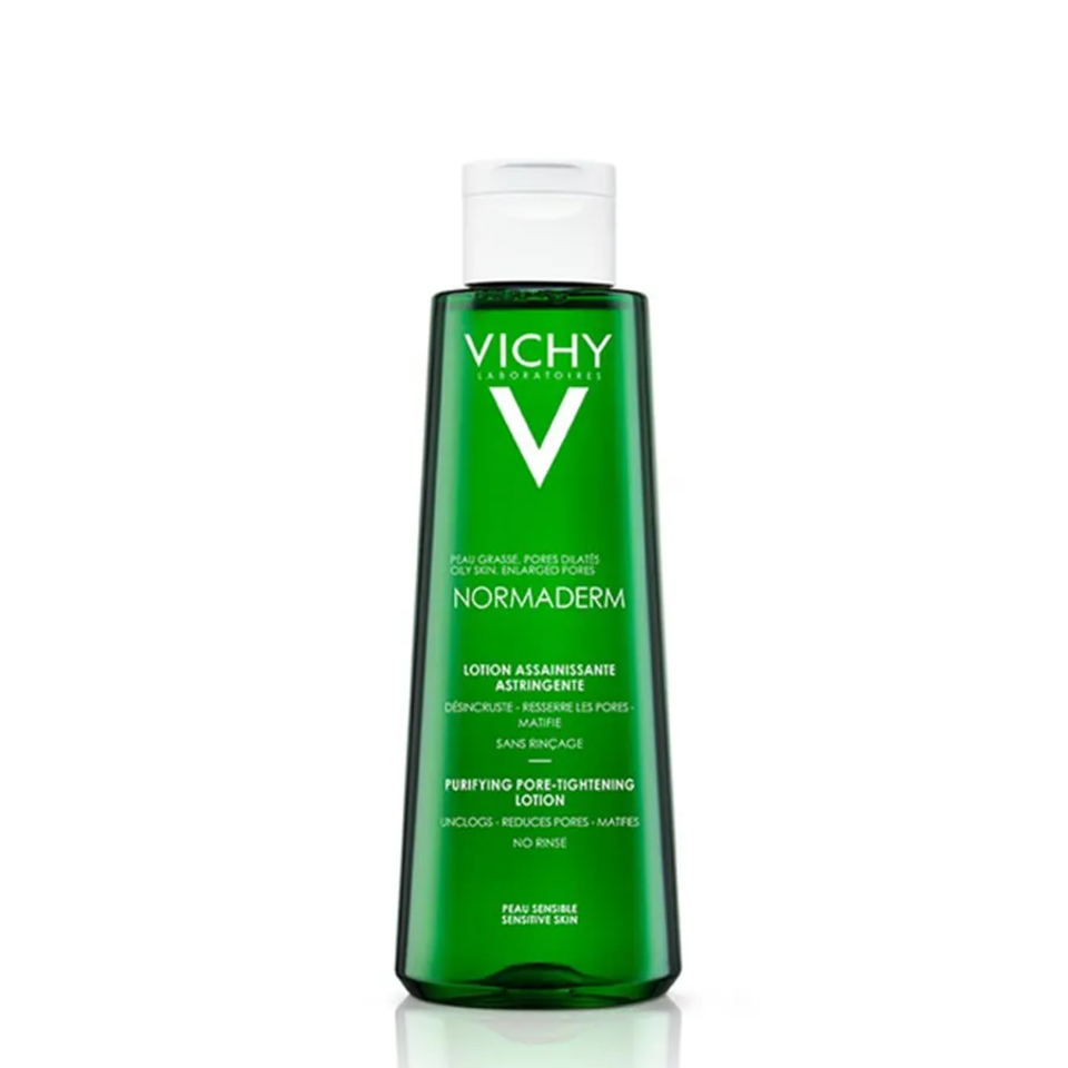 Nước Cân Bằng Dành Cho Da Dầu, Mụn Vichy Normaderm Purifying Pore-Tightening Lotion 200ml