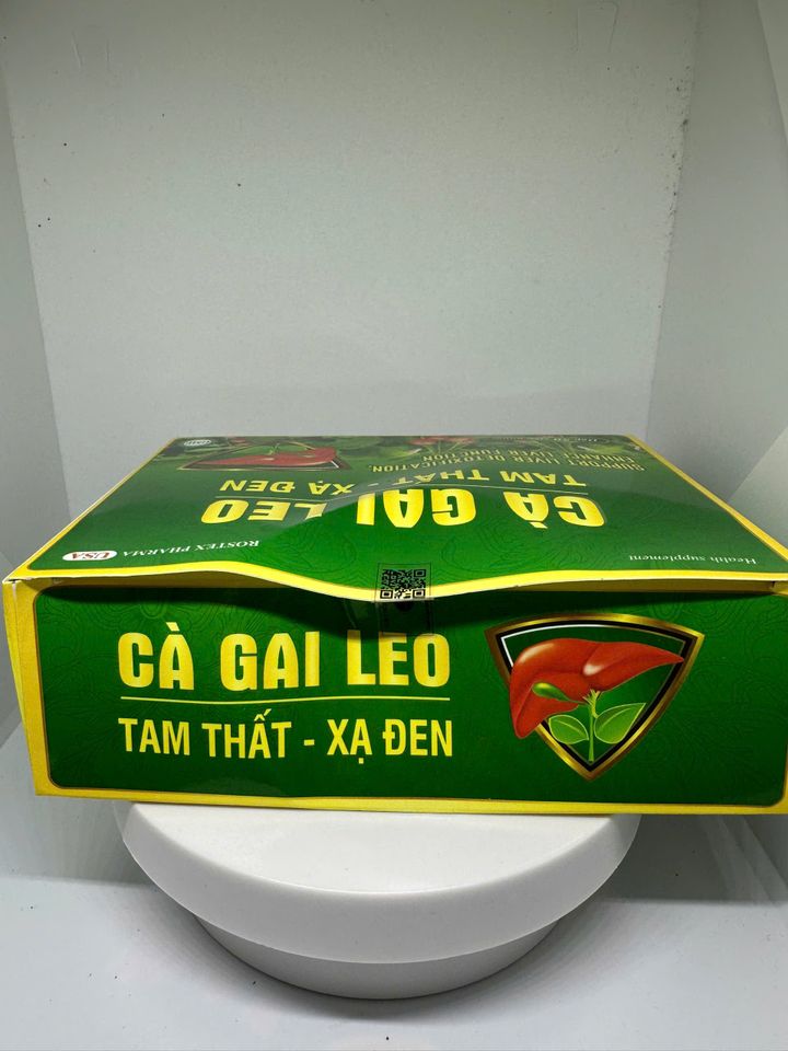 ( Vỉ ) Viên Uống CÀ GAI LEO TAM THẤT XẠ ĐEN Hỗ Trợ Giải Độc Gan, Thanh Nhiệt, Mát Gan - Hộp 50 Viên
