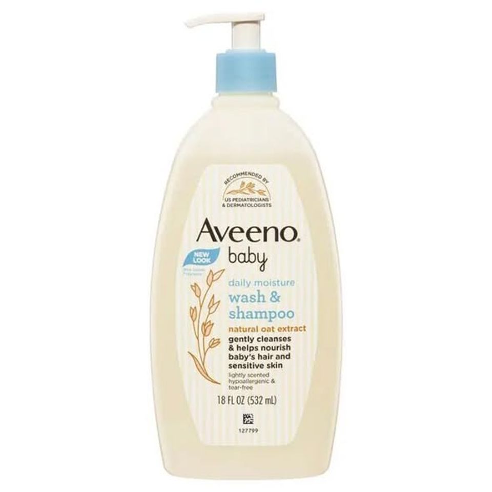 Sữa tắm gội Aveeno Baby Daily Moisture 532ml – làm sạch nhẹ, dưỡng ẩm da bé