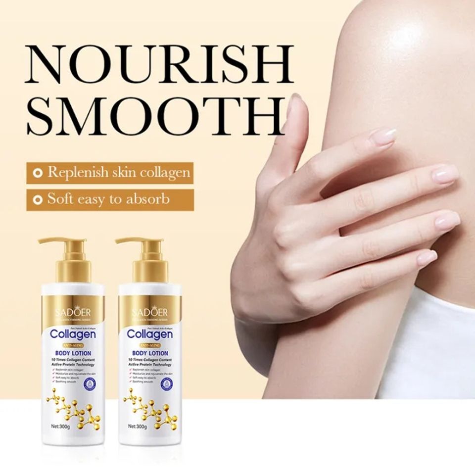 Làm trắng nhanh Sữa dưỡng thể Niacinamide Kem body siêu trắng Kem dưỡng ẩm làm trắng da 300g