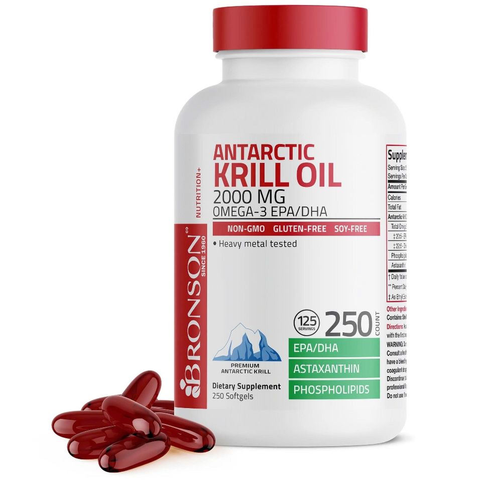 Combo 2 hộp Organic Krill Oil Omega 3 EPA DHA - 2000mg - 250 viên Mỹ - Bổ mắt, tim mạch
