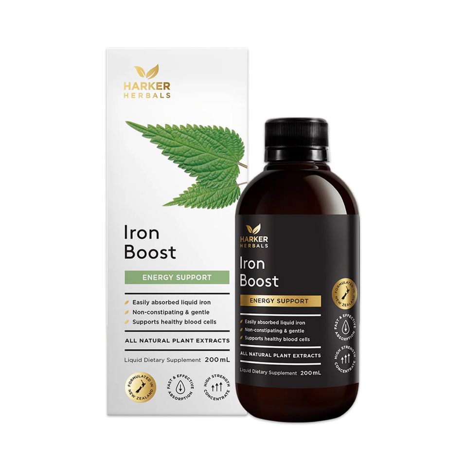 Siro bổ máu, cấp sắt cho mẹ bầu & người thiếu máu Harker Herbals Iron Boost 200ml