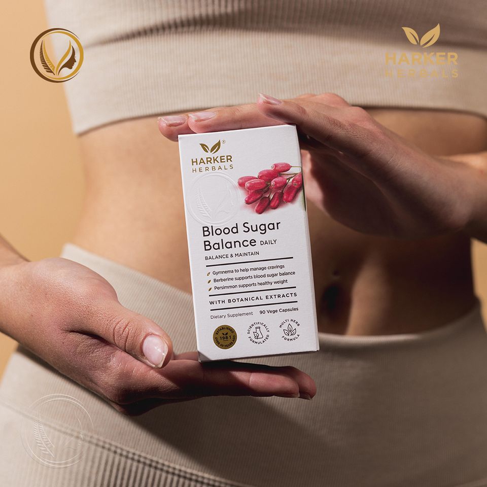 Viên uống cân bằng lượng đường trong máu Harker Herbals Blood Sugar Balance 90 viên