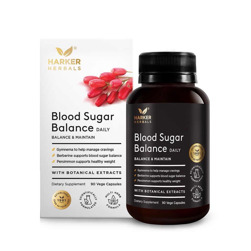 Viên uống cân bằng lượng đường trong máu Harker Herbals Blood Sugar Balance 90 viên