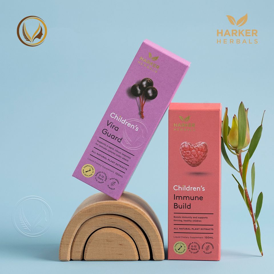 Siro tăng sức đề kháng & giảm ốm vặt cho bé Harker Herbals Children’s Vira Guard 100ml