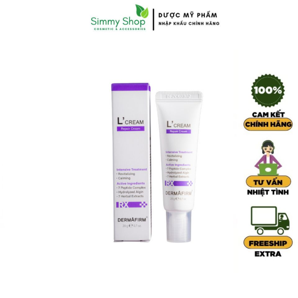Kem dưỡng Dermafirm L'Cream Kem tái tạo da làm lành vết thương sau liệu trình L Cream 20ml - HÀNG CÔNG TY