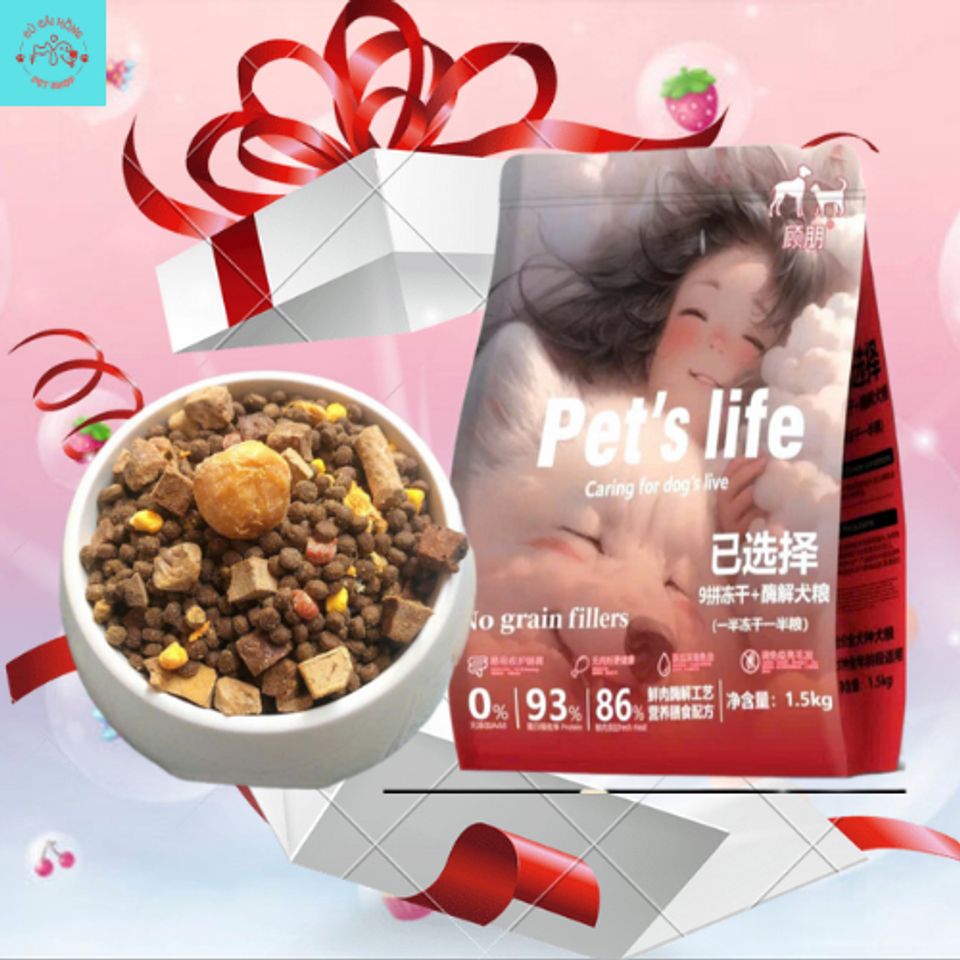 Hạt Cho Chó Pet's Life Siêu Topping - Thức Ăn Cho Chó Mix Topping - Hạt ...