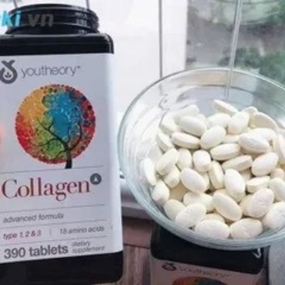 (Nhập khẩu) Viên uống Collagen Youtheory Type 1 2 & 3 Mỹ 390 viên -
