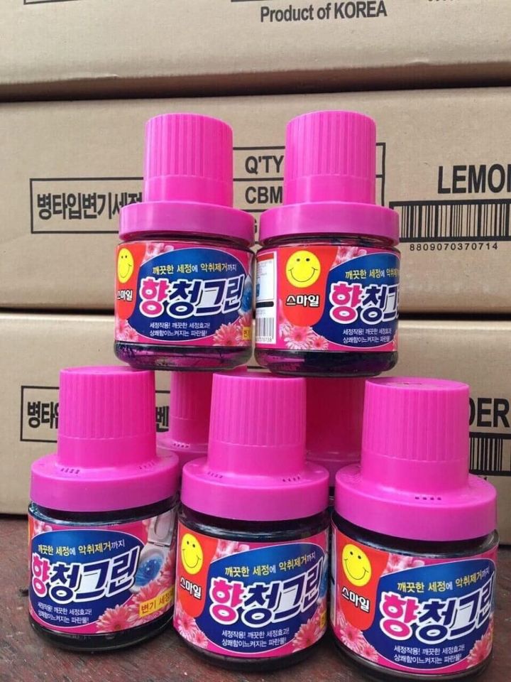 Thả Bồn Cầu Hàn Quốc Lọ Thủy Tinh Khử Mùi, Cho Nhà Vệ Sinh Luôn Thơm Mát!