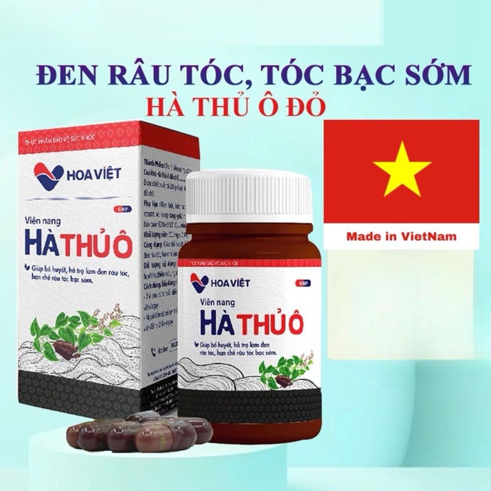 Hà Thủ Ô Đỏ - Hoa Việt - đen tóc
