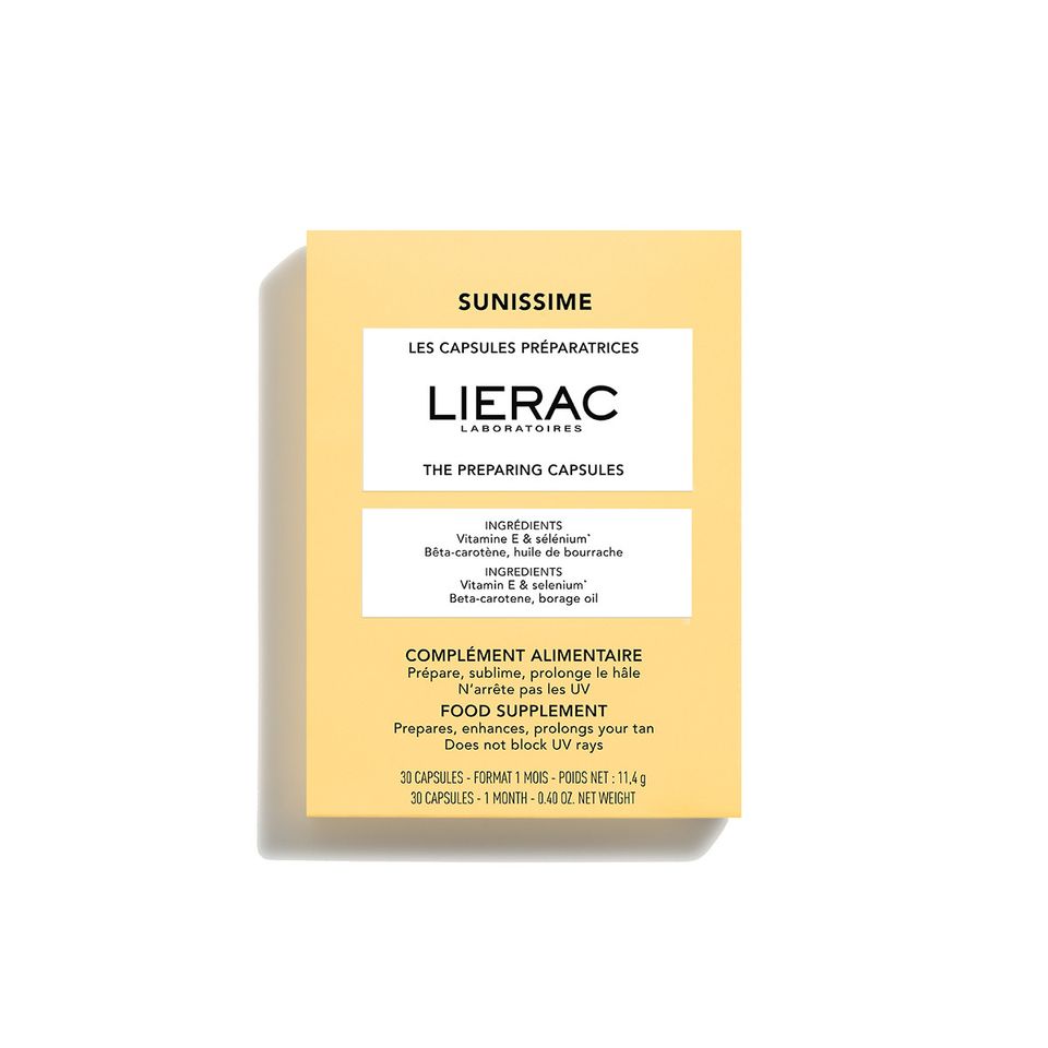 [sale date 1/2027] Viên uống đẹp da Lierac Sunissime The Preparing Capsules 30 viên. Hỗ trợ chống nắng, kéo dài hiệu ứng làn da rám nắng