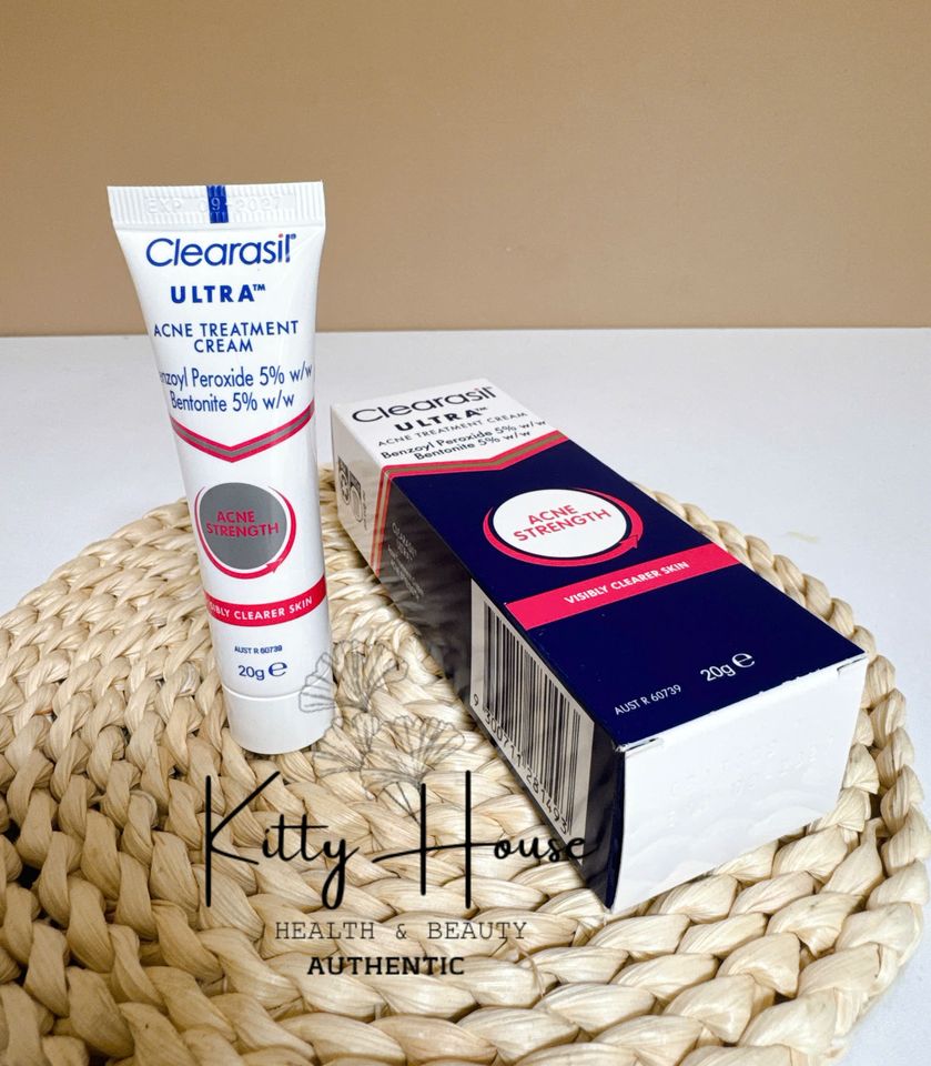 Kem bôi giảm mụn Clearasil Ultra Acne Treatment Cream tuýp 20g