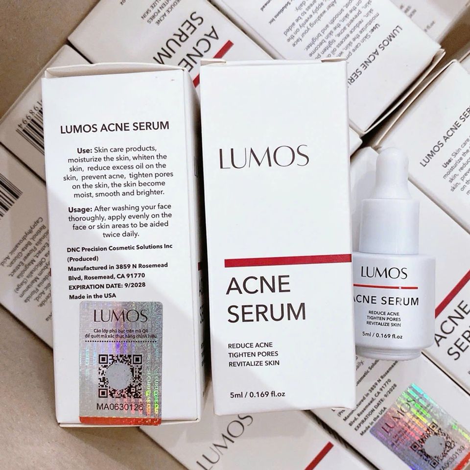 Serum chấm mụn Lumos Acne Serum USA 5ml