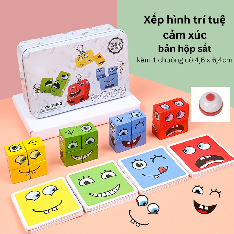 Đồ chơi Xếp Hình Trí Tuệ Cảm Xúc Phối Hợp Tay Mắt
