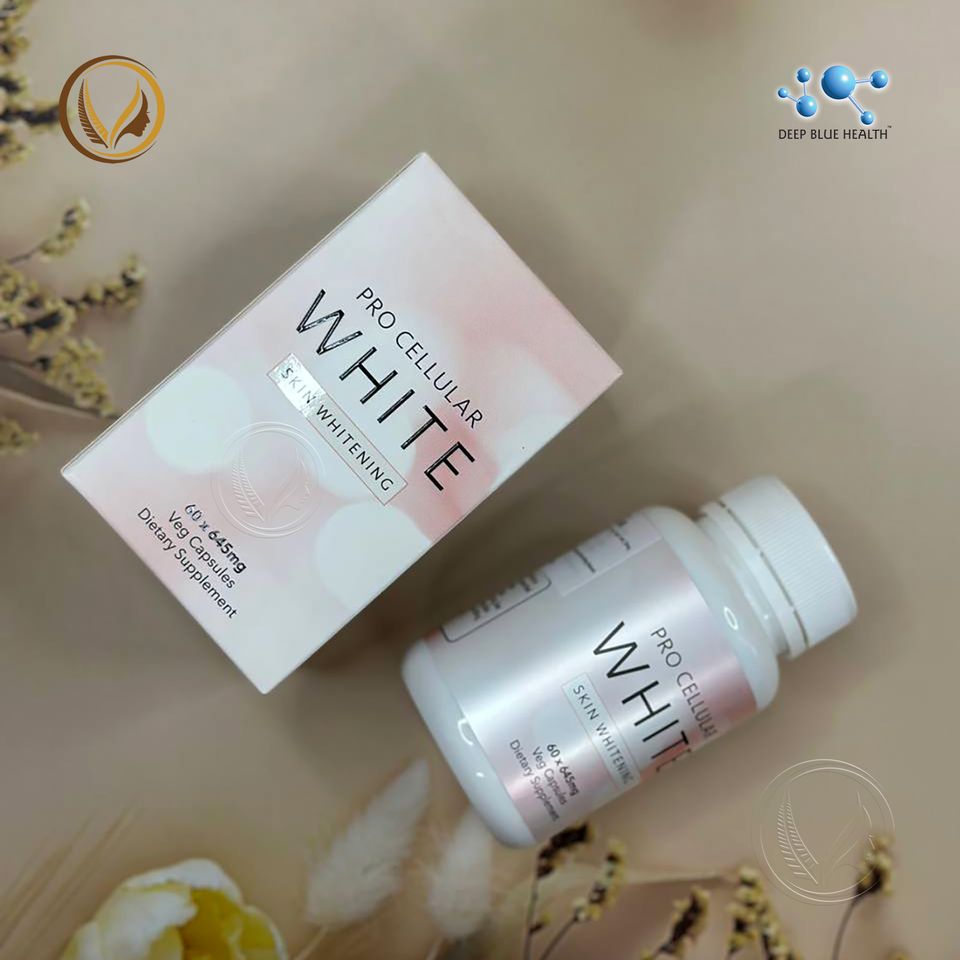 Viên uống trắng da toàn thân Deep Blue Health Pro Cellular White Skin Whitening 60 viên