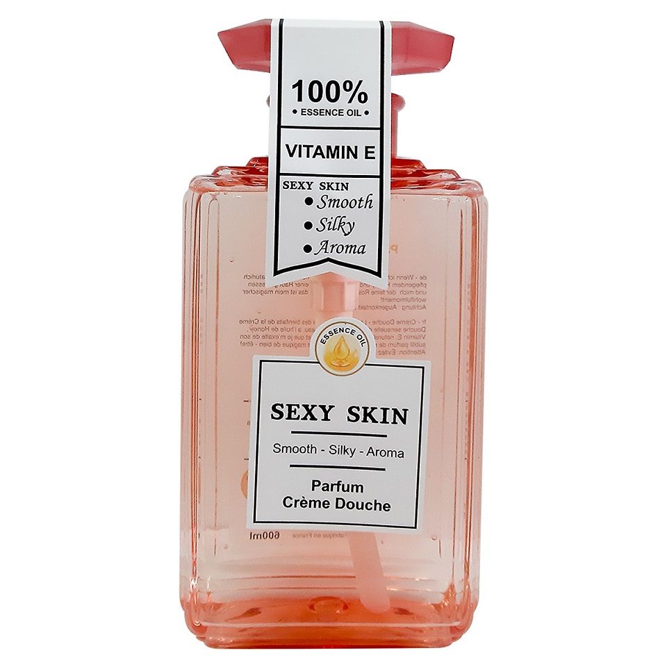Sữa Tắm Nước Hoa Dưỡng Da Sexy Skin Vitamin E - Giúp Sáng Mịn, Thơm Lâu, Chống Oxy Hóa Cho Mọi Loại Da 600ml