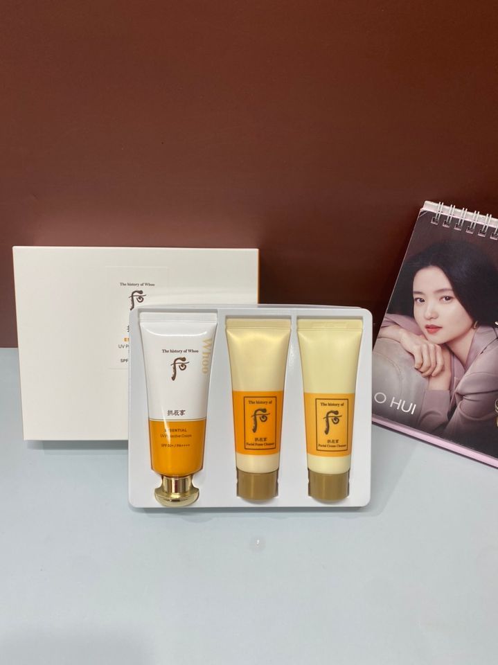 Set Kem Chống Nắng Whoo Vàng 60ml - SPF 50