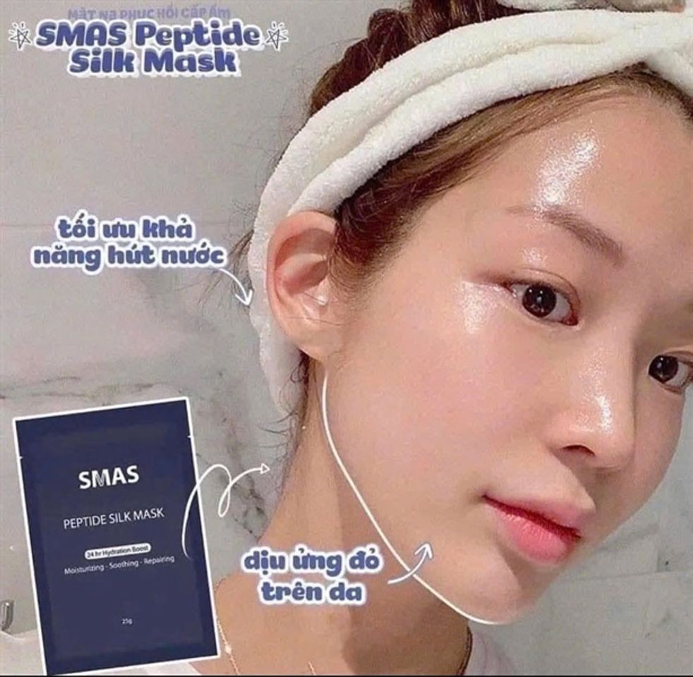Mặt nạ Smas Peptide Silk Mask 24H dưỡng ẩm phục hồi da 25g