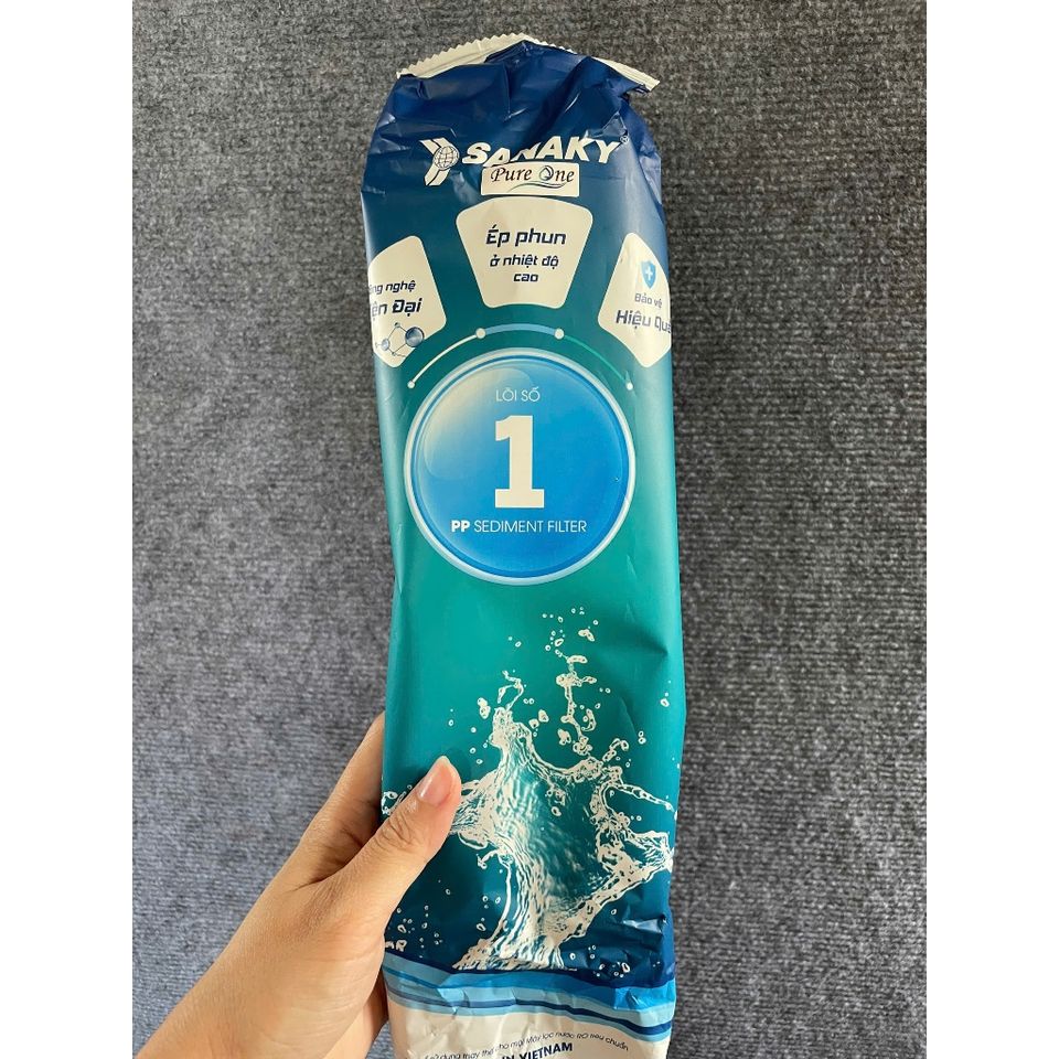 Combo 3 Lõi 123 Sanaky - Lõi Lọc Thô Dùng Cho Máy Lọc Nước Ro.