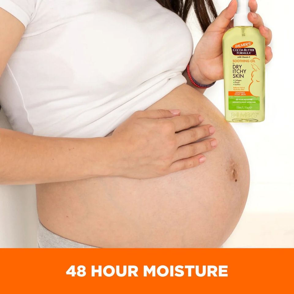 Dầu dưỡng da hỗ trợ giảm nhanh khô ngứa cho mẹ bầu Palmer's Soothing Oil for Dry Itchy Skin 150ml