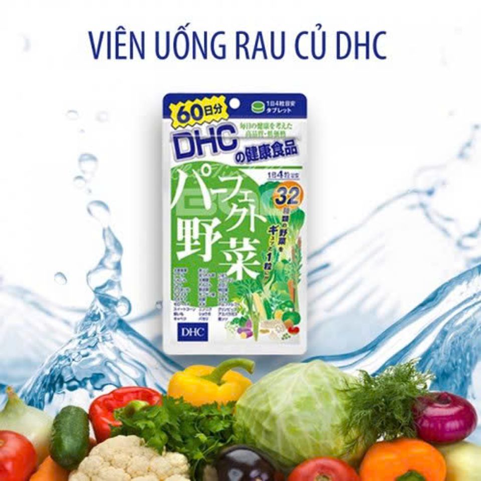 Viên Uống DHC 32 Loại Rau Củ Nhật Bản | HÀNG CHUẨN NỘI ĐỊA NHẬT