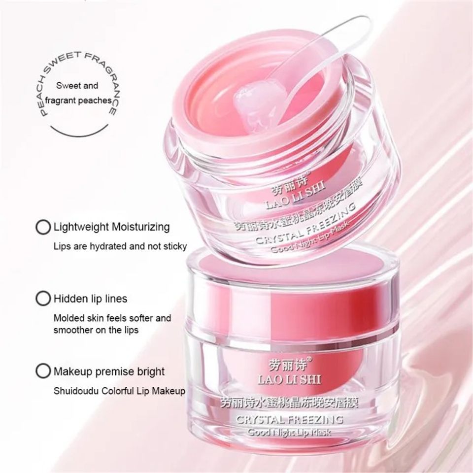 Mặt Nạ Ngủ Làm Hồng Môi Đào , Dưỡng Ẩm Sâu, Cho Đôi Môi Căng Mọng, Ửng Hổng Tươi Trẻ