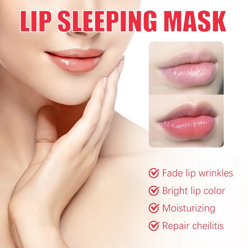 Mặt Nạ Ngủ Làm Hồng Môi Đào , Dưỡng Ẩm Sâu, Cho Đôi Môi Căng Mọng, Ửng Hổng Tươi Trẻ