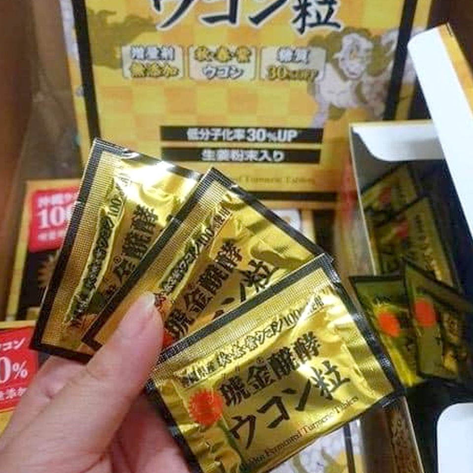 Viên nghệ lên men hoàng kim Kugani Okinawa Ukondo Japan 700 viên