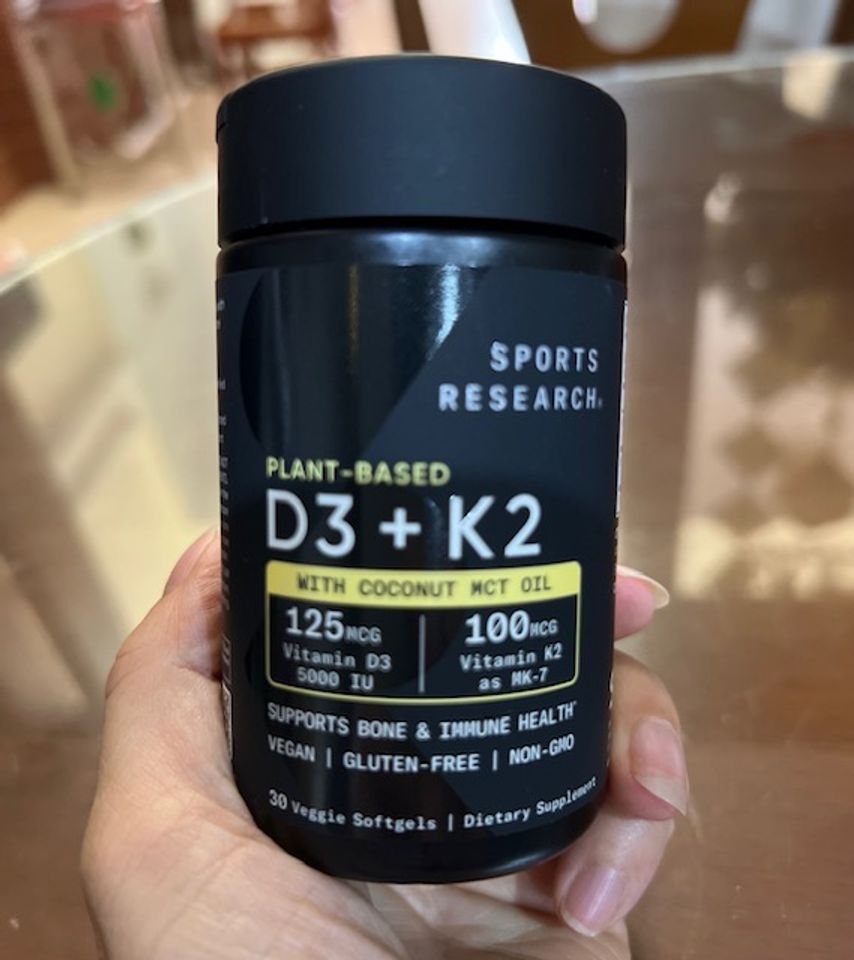 Vitamin D3 + K2 Plant Based Vegan 30Viên - Hỗ Trợ Sức Khỏe Xương Khớp & Miễn Dịch, Không Chứa Gluten & Non-GMO