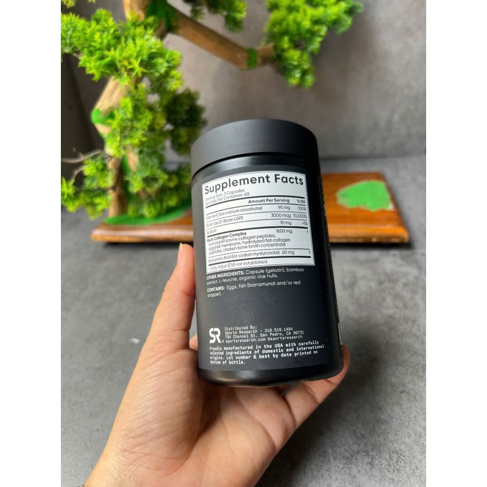 Viên uống Sports Research Multi Collagen Complex SR Collagen 180 viên 732722