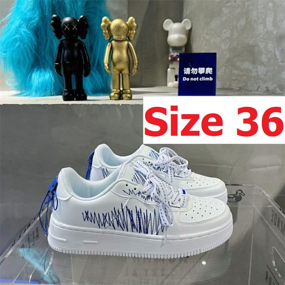 SALE (size 36) - H152 - Giày Thể Thao Nữ Đế Bằng Basic Bata Kiểu kẻ chỉ họa tiết hot mới thời trang 732740
