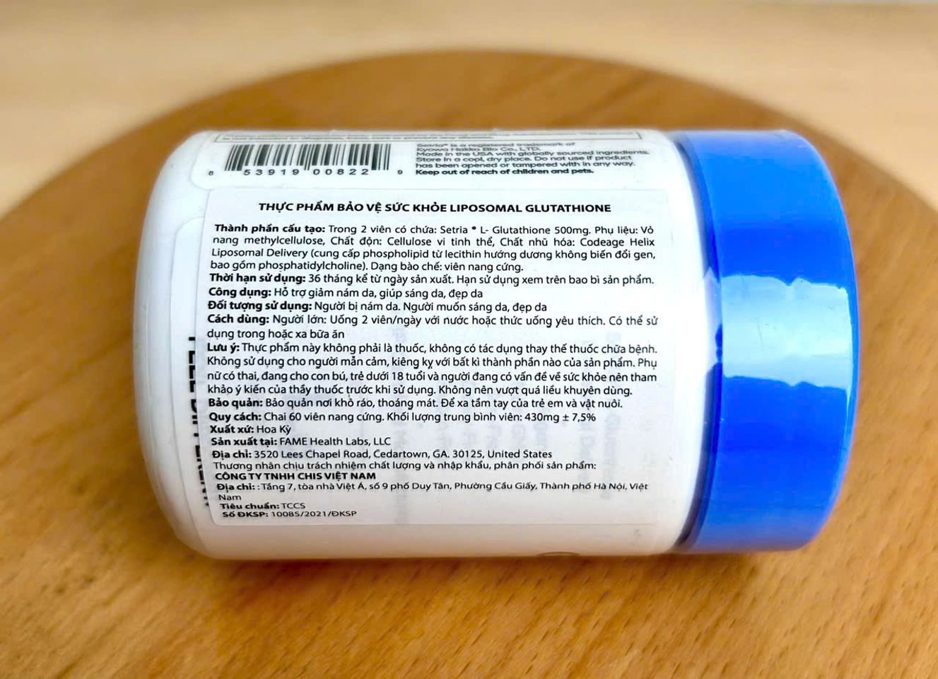 (Mỹ) Codeage Liposomal Glutathione Viên Uống Hỗ Trợ Trắng Da Thải Độc Gan Nhập Khẩu Chính Hãng