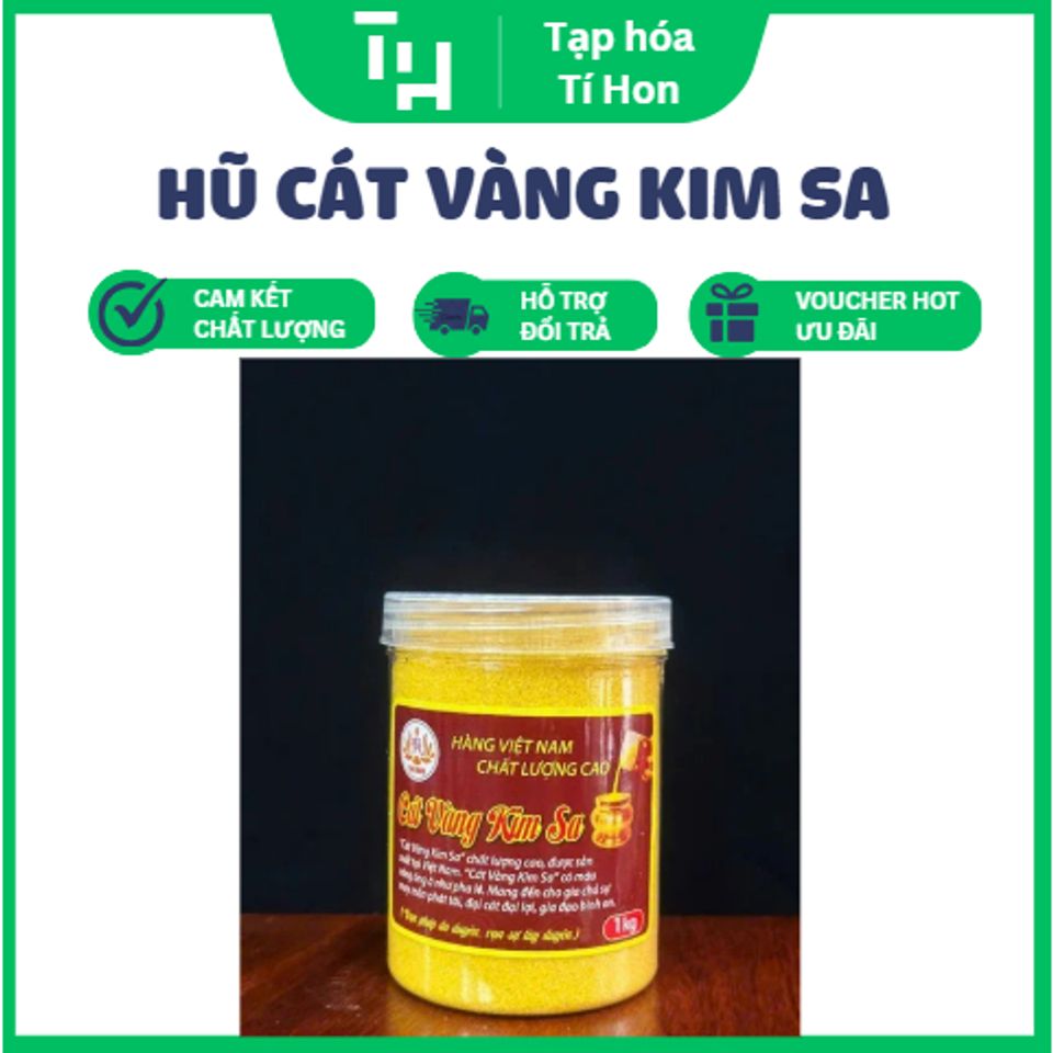 Hũ 1kg cát vàng kim sa để lư hương (TH317)