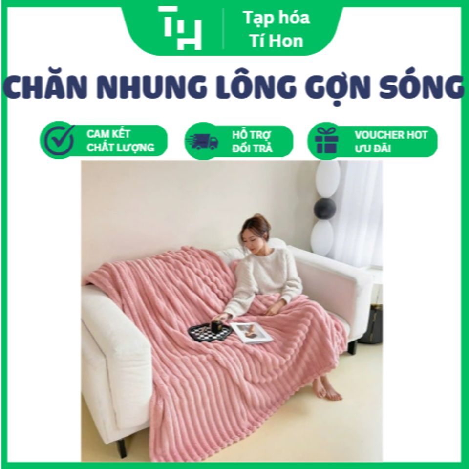 Chăn nhung lông gợn sóng SIÊU MỀM – SIÊU MỊN – SIÊU ẤM (TH319)
