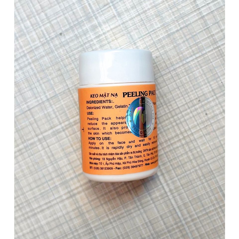 Hộp keo lột mụn cám, mụn đầu đen Peeling Pack 60g(Tặng kèm 8 mặt nạ giấy)- Hoặc 25g(Tặng kèm 3 mặt nạ giấy)