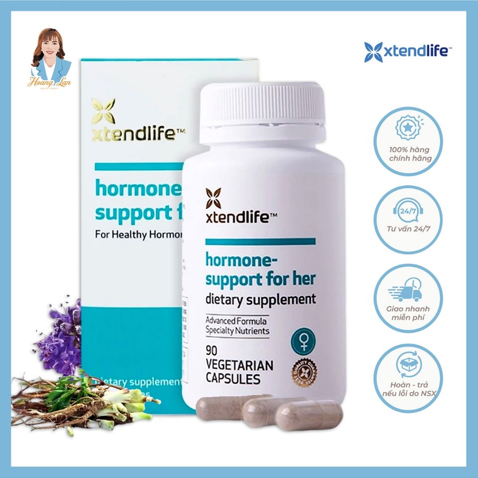 Viên uống tăng nội tiết tố nữ New Zealand Xtend Life Hormone Support For Her 90 viên 739555