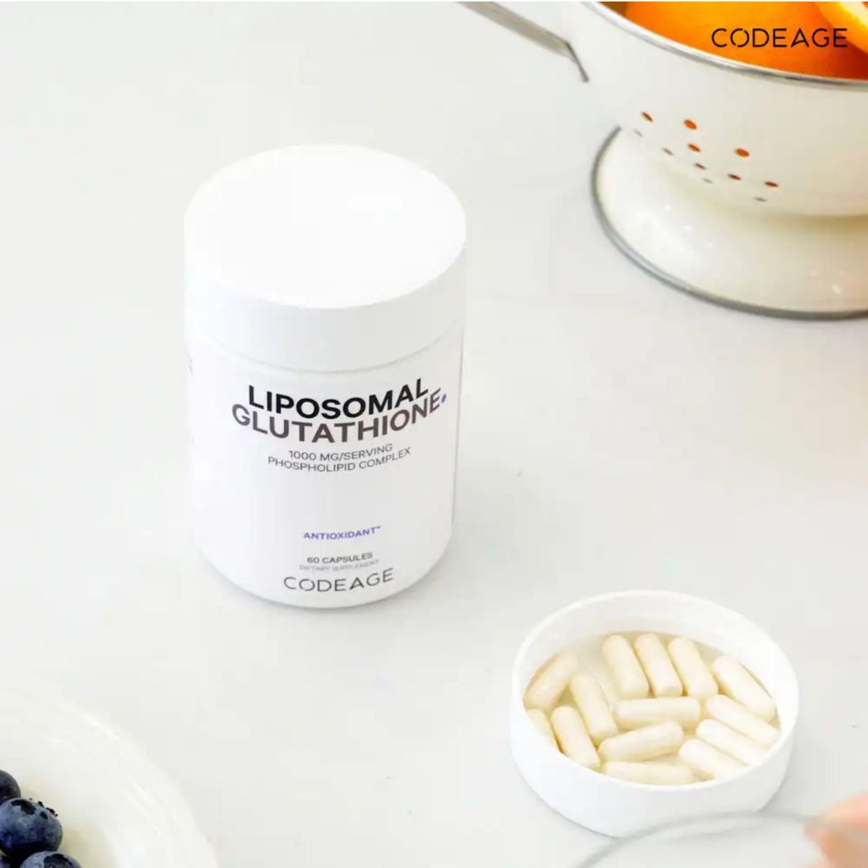 Codeage Liposomal Glutathione Viên Uống Trắng Da & Mờ Nám 1000mg 60 Viên