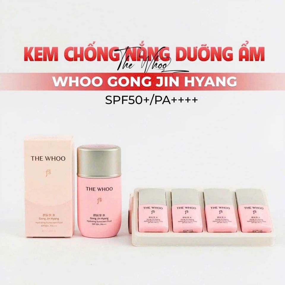 KEM CHỐNG NẮNG WHOO HỒNG DÀNH CHO DA DẦU 60ML