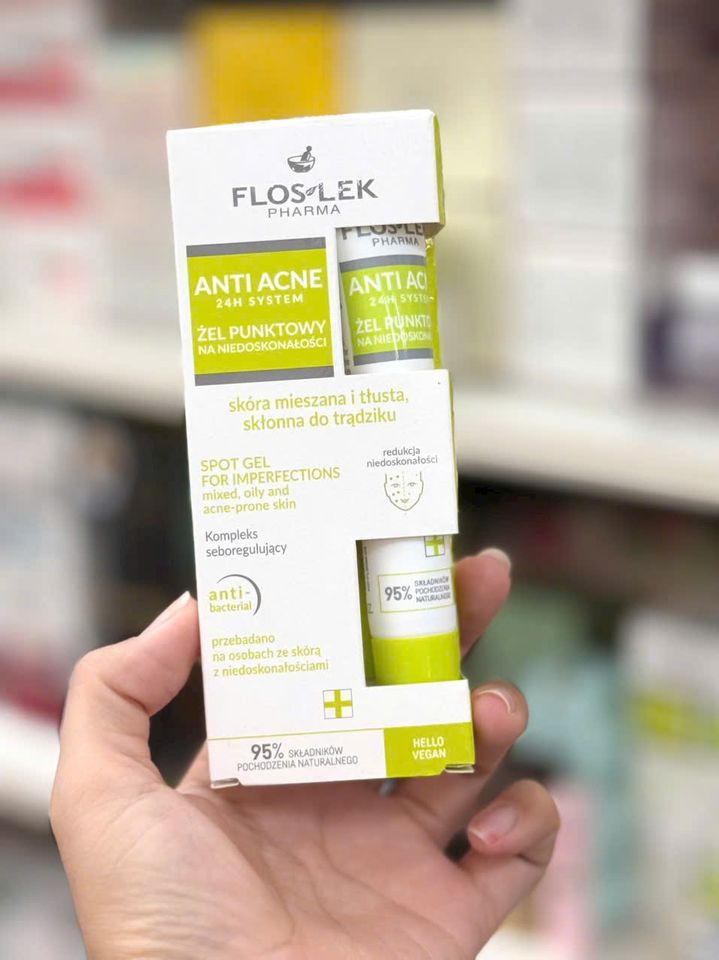 (Lành Tính Cho Mọi Loại Da) Gel Chấm Mụn Giảm Sưng Viêm Cấp Tốc 24H Floslek Anti Acne Acne 24h System 20ml