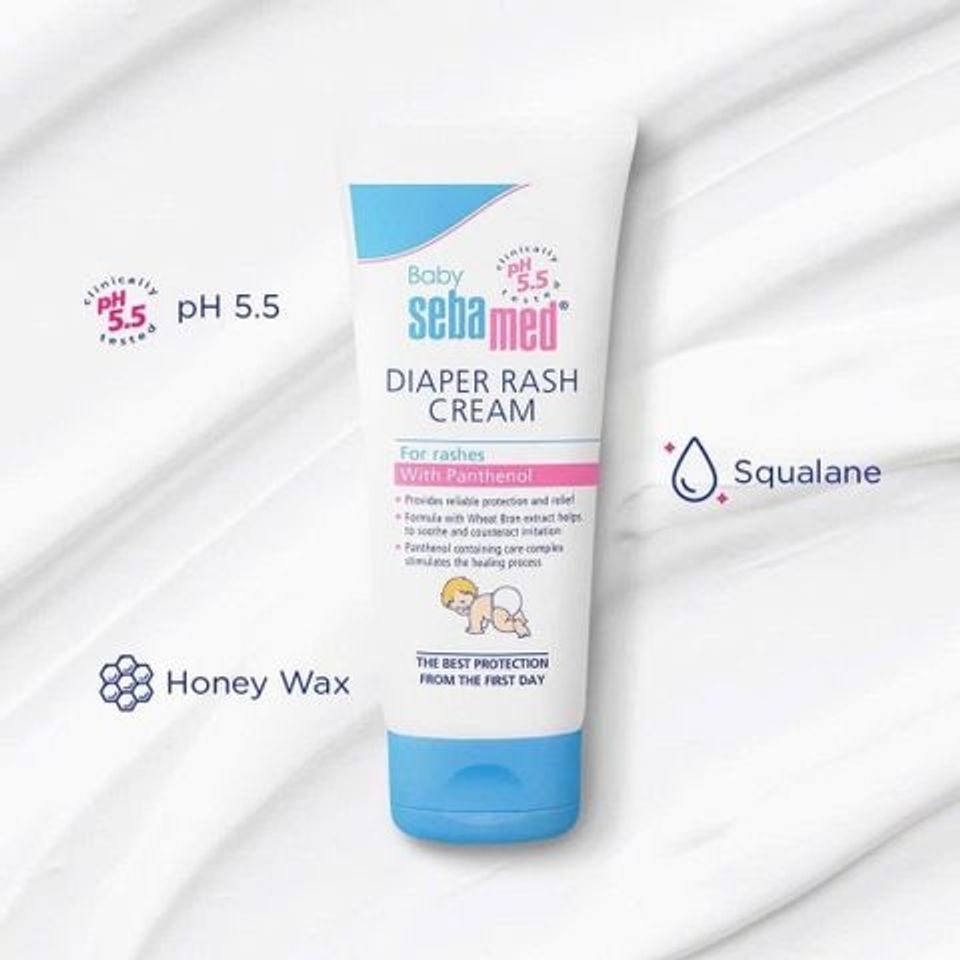 (Lành Tính) Kem Hăm Tã Baby Sebamed Diaper Rash Cream 50ml Hỗ Trợ Ngừa Hăm, Giảm Rôm Sảy, Làm Lành Da Cho Bé