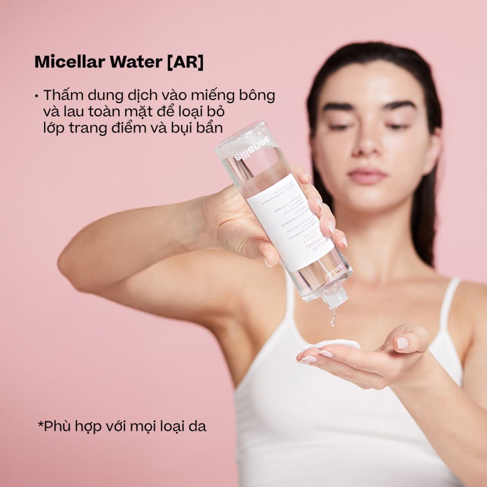 Nước Tẩy trang làm sạch dịu nhẹ Sensilis Micellar 400ml