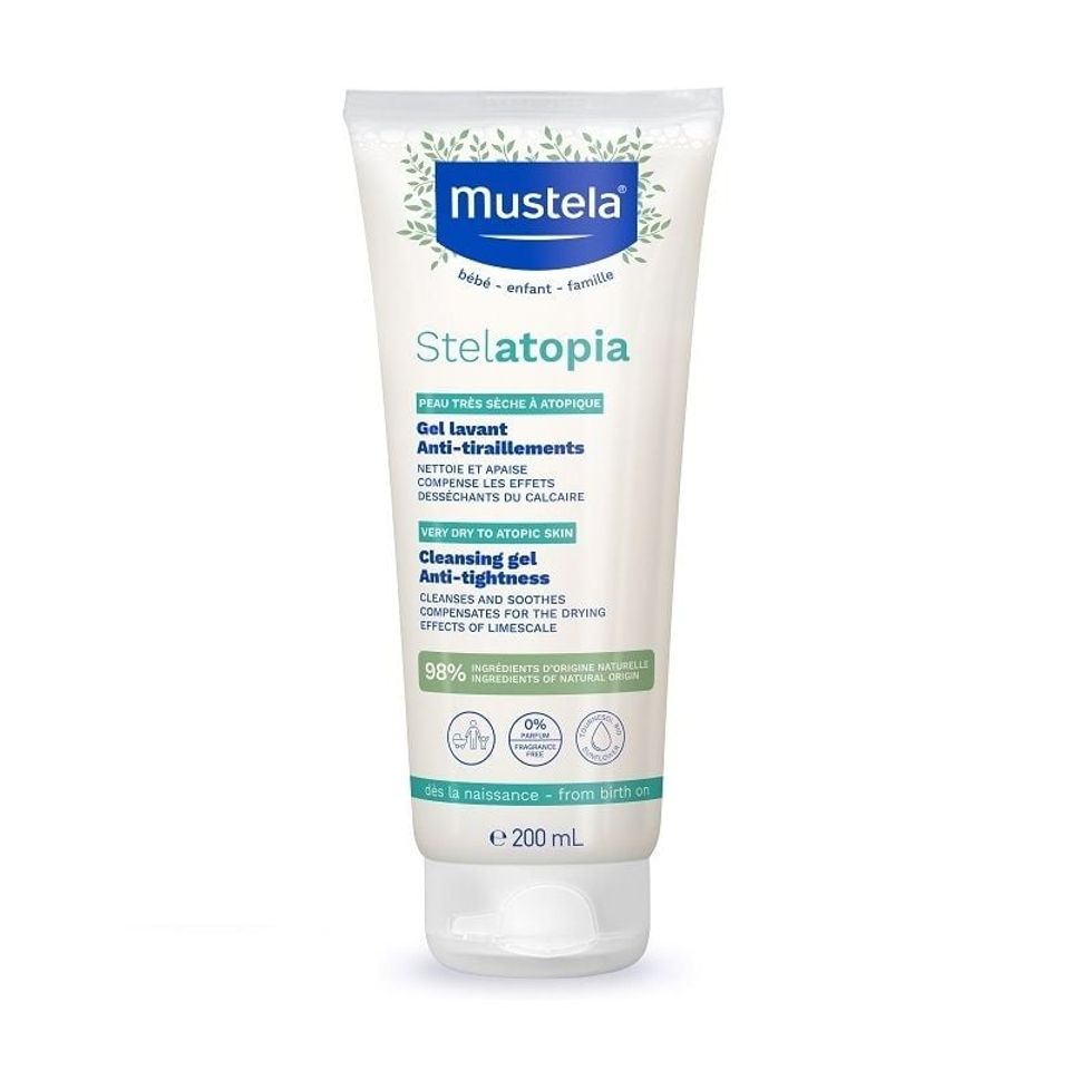 Sữa Tắm Gội Mustela 200ml Cho Bé Viêm Da Cơ Địa, Chàm Thể Tạng - Dịu Nhẹ, Không Mùi, Chống Dị Ứng, Dành Cho Da Nhạy Cảm