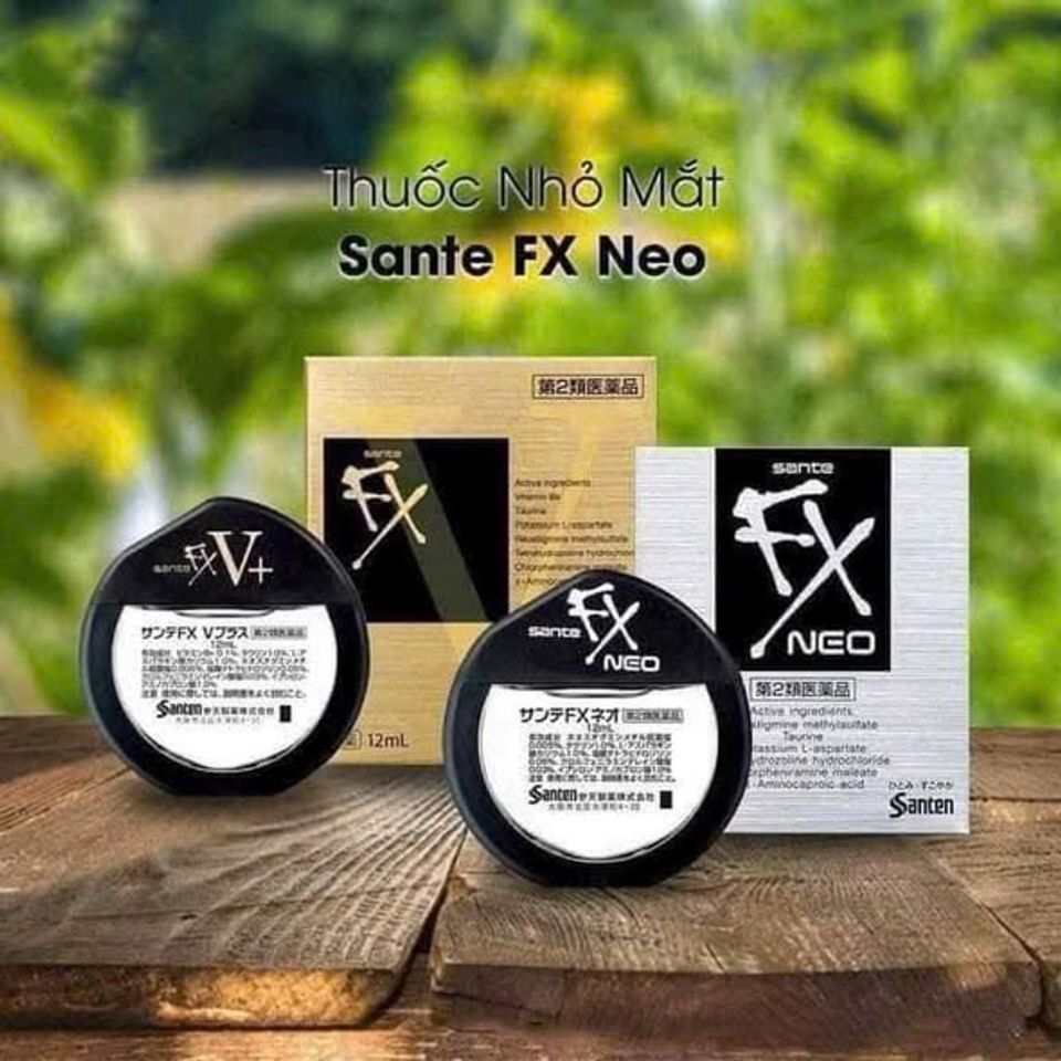 Nước Nhỏ Mắt Sante Fx Neo Nhật Bản - Dưỡng Ẩm, Giảm Khô Mắt, Chăm Sóc Mắt Chất Lượng, Sản Phẩm Từ Thương Hiệu Uy Tín Santen