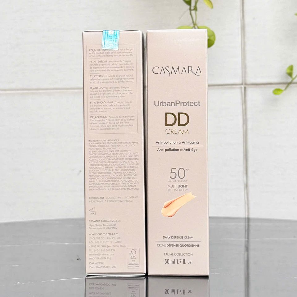 Kem chống nắng nâng tông Casmara UrbanProtect DD Cream SPF50 50ml - Chống lão hoá, chống oxy hoá