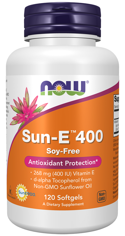 Viên uống bổ sung Vitamin E Now Sun-E 400 60 Viên