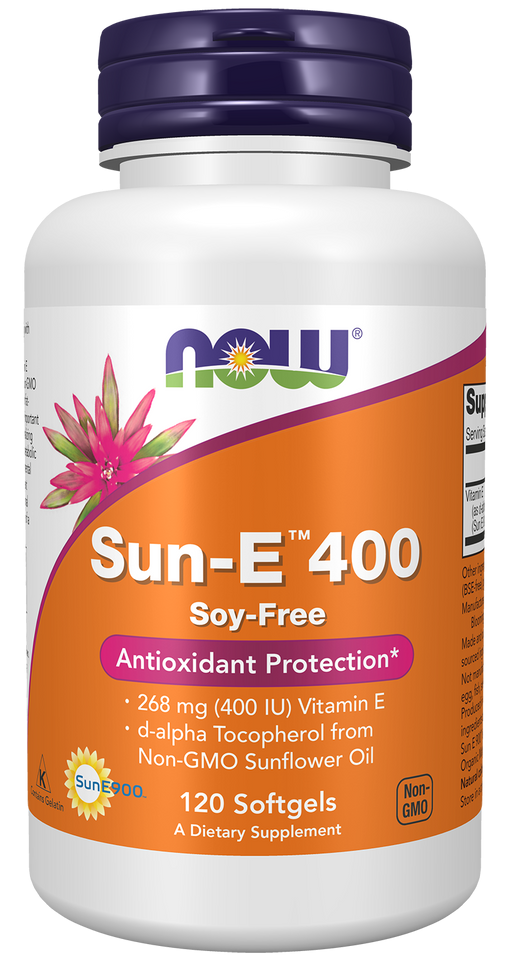 Viên uống bổ sung Vitamin E Now Sun-E 400 60 Viên
